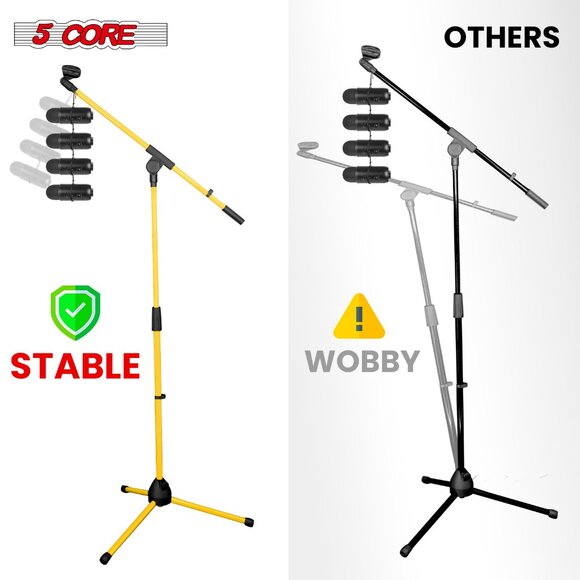 5Core Tripod Mic Stand Adjustable Holder Floor Microphone Boom Arm - Picture 4 of 11